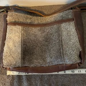 Myra cowhide purse